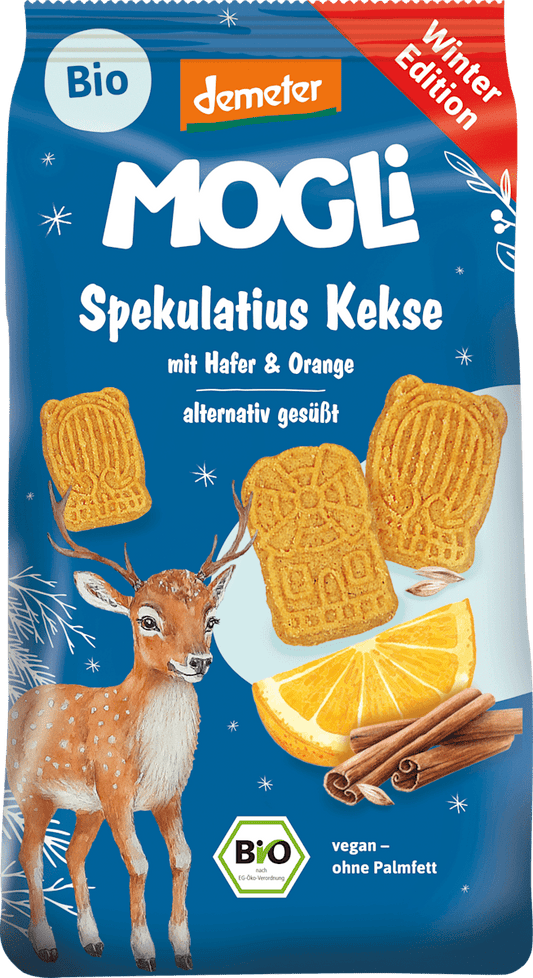 MOGLi Kinderkekse Spekulatius mit Hafer & Orange ab 3 Jahren, 125 g