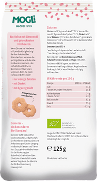 Kinderkekse Zitrone mit Himbeere ab 3 Jahren, 125 g