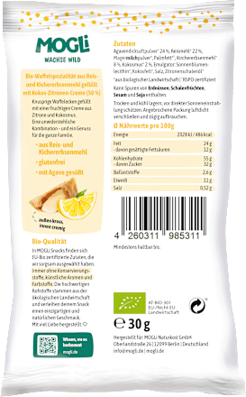 Kinderkekse Zitronen Creme Ecken mit Kokos, ab 3 Jahren, 30 g