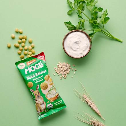 Kindersnack Dinkel Bällchen Kräuterquark Art ab 3 Jahren, 40 g