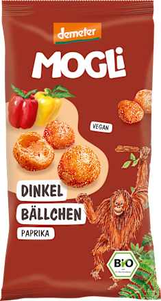 Kindersnack Dinkel Bällchen Paprika, ab 3 Jahren, 40 g