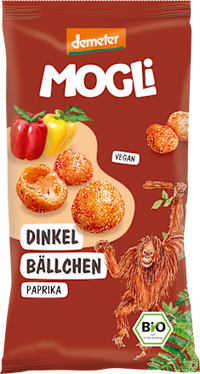 Kindersnack Dinkel Bällchen Paprika, ab 3 Jahren, 40 g