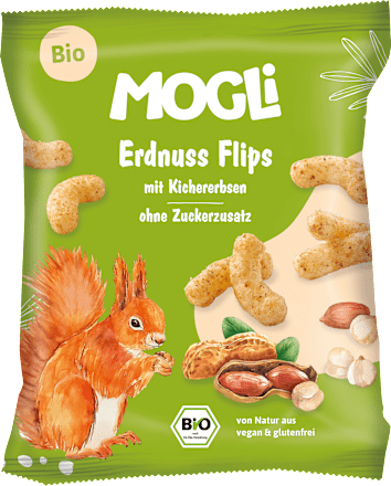 Kindersnack Erdnuss Flips mit Kichererbsen, ab 3 Jahre, 30 g