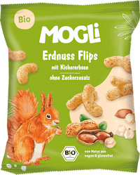 Kindersnack Erdnuss Flips mit Kichererbsen, ab 3 Jahre, 30 g