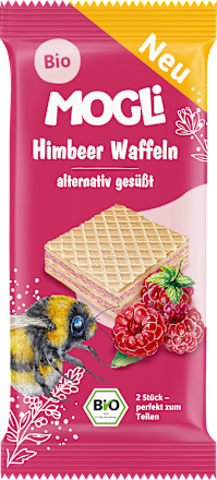 Kindersnack Himbeer Waffeln, 15 g