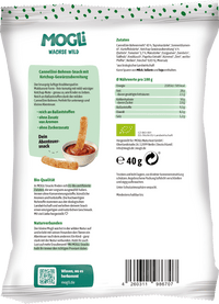 MOGLi Kindersnack Makkaroni Sticks mit Ketchup ab 3 Jahren, 40 g