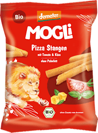 Kindersnack Pizza Stangen mit Käse und Olivenöl, ab 3 Jahren, 75 g