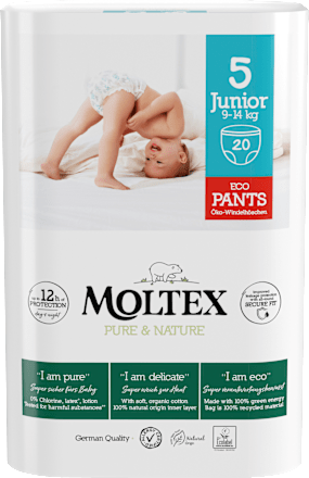 Broek Pure &amp; Nature Maat 5 Junior, 9-14 kg, 20 stuks