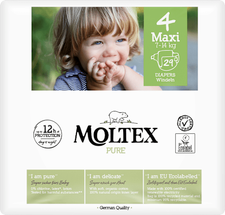 Windeln Pure & Nature Gr. 4 Maxi  (7-14 kg), 29 St