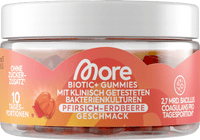 Biotic+ Gummies 20 St, Pfirsich-Erdbeere Geschmack, 80 g