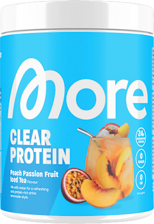 Proteinpulver, Clear Protein Peach Passion Fruit Iced Tea Geschmack, 300 g More Nutrition