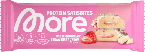 Proteïnereep, Witte Chocolade Aardbeienroom, 50 g