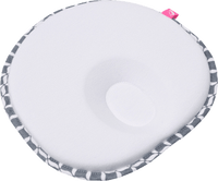 Babykussen ergonomisch met traagschuim, grijs classics, 1 stuk