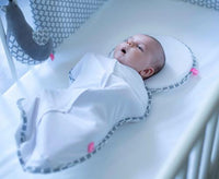 Babykussen ergonomisch met traagschuim, grijs classics, 1 stuk