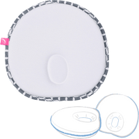Babykussen ergonomisch met traagschuim, grijs classics, 1 stuk