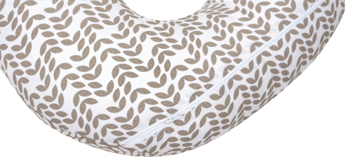 Stillkissen beige Motiv Blätter, 1 St