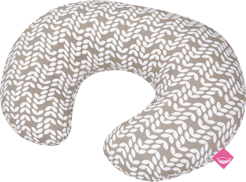 Stillkissen beige Motiv Blätter, 1 St