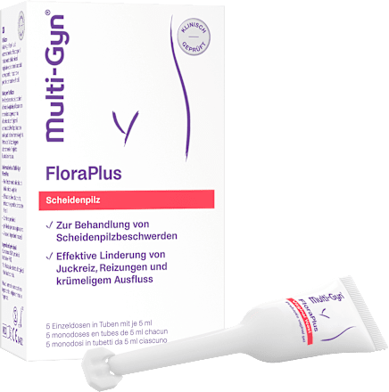 FloraPlus Vaginale Gel Vaginale Schimmelinfectie 5 Applicators (5 x 5 ml), 25 ml