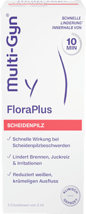 FloraPlus Vaginalgel Scheidenpilz 5 Applikatoren (5x5 ml), 25 ml