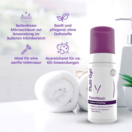 Intieme verzorgingswasschuim FemiWash, 100 ml