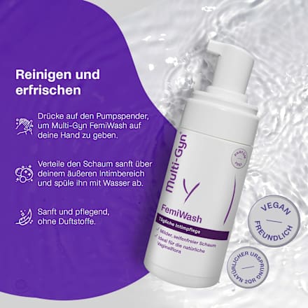 Intieme verzorgingswasschuim FemiWash, 100 ml