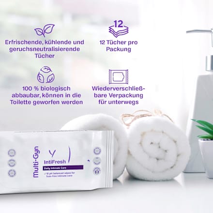IntiFresh intieme verzorgingsdoekjes, 12 stuks
