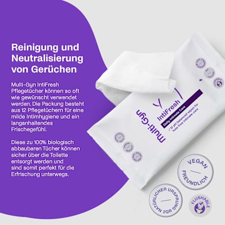 IntiFresh intieme verzorgingsdoekjes, 12 stuks