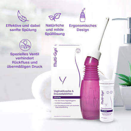 Vaginale douche + bruistabletten 1 st, 1 st
