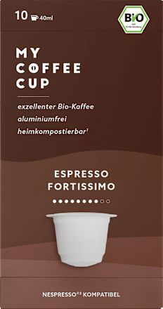Kaffeekapseln, Espresso, kompostierbar, 10 St
