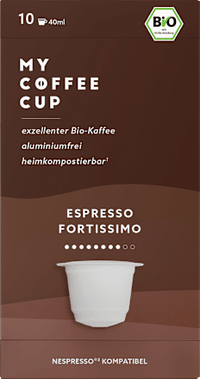 Kaffeekapseln, Espresso, kompostierbar, 10 St