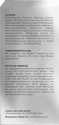 Blähbauch-Komplex Active Debloat Kapseln, 7 St