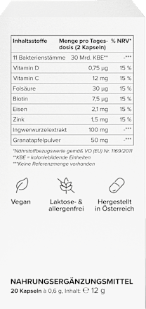 Darm-Komplex Dailybacs Women Kapseln 20 St, 12 g