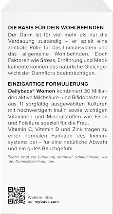 Darm-Komplex Dailybacs Women Kapseln 20 St, 12 g
