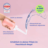Po- und Intimdusche Rosé, inkl. Reisebeutel und Deckel, 1 St