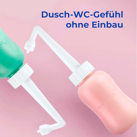 Po- und Intimdusche Rosé, inkl. Reisebeutel und Deckel, 1 St