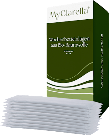 Wochenbett Einlagen aus Bio-Baumwolle , 10 St