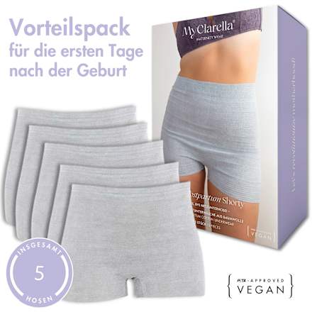 Wochenbett Unterwäsche Einweg "Postpartum Shorty", 5 St