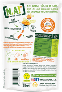 Fruchtsnack, Mango Passionsfrucht, Softe Stückchen auf Apfelbasis, 35 g N.A!