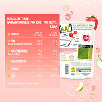 Trockenfrüchte, Fruchtsnack Erdbeere, Softe Stückchen auf Apfelbasis, 35 g