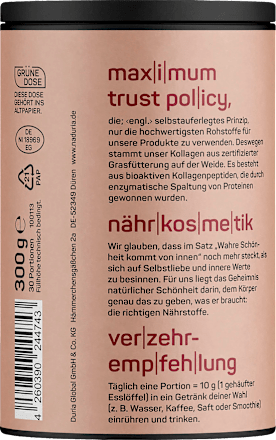 Kollagen Pulver Premium Hydrolysat, 300 g