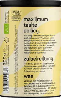 Proteinpulver Bourbon Vanille, vegan, 300 g