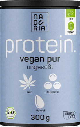 Proteinpulver Hanf, Macadamia & Mandel, ungesüßt, vegan, 300 g