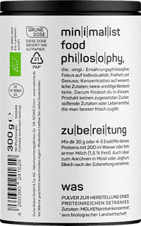Whey Proteinpulver, geschmacksneutral, ungesüßt, 300 g