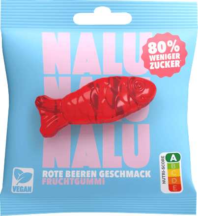 Fruchtgummi, Rote Beeren, 50 g