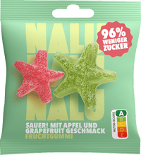 Fruchtgummi, Sauer Apfel und Grapefruit, 50 g