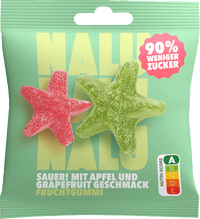 Fruchtgummi, Sauer Apfel und Grapefruit, 50 g