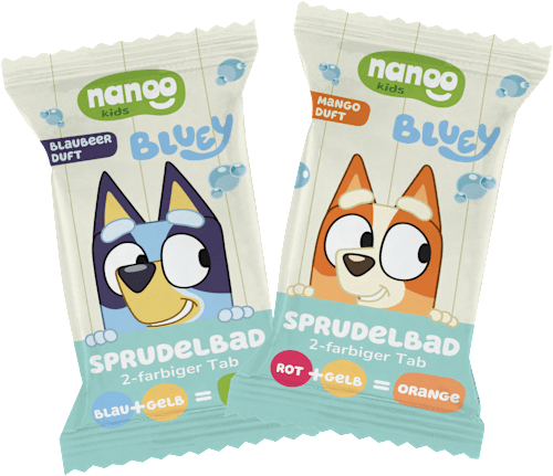 Kinder Badezusatz Badetab Sprudelbad Bluey, 1 St