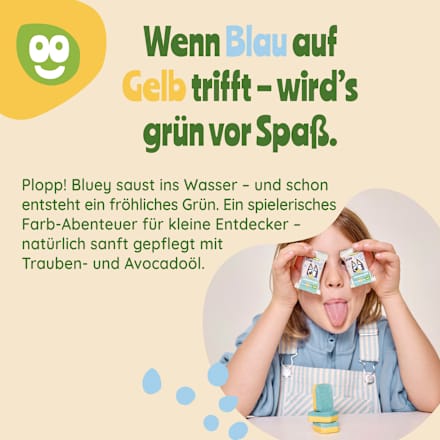 Kinder Badezusatz Badetab Sprudelbad Bluey, 1 St