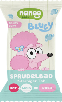 Kinder Badezusatz Badetab Sprudelbad Bluey, 1 St