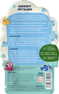 Schaumbad Bluey, 40 ml